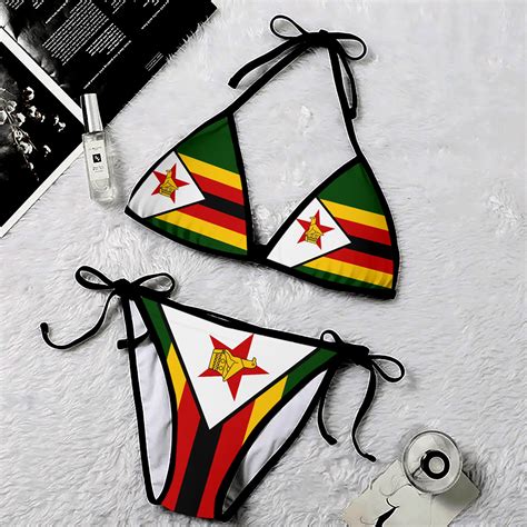 Africazone Bikini Zimbabwe 2 Piece Bikini A35 1sttheworld Africazone Store