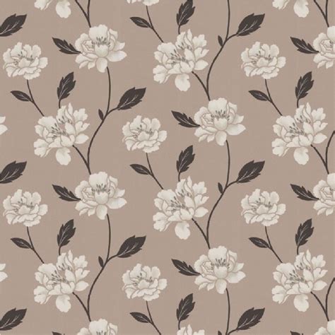 Graham And Brown Peony Floral Wallpaper 20 190 Taupebeigecream I