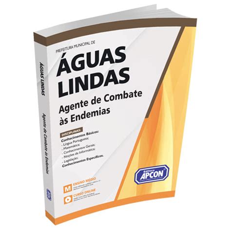 Apostila Prefeitura De Águas Lindas Go 2023 Agente De Combate às