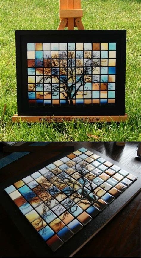 DIY Glass Tile Tree Mosaic ideas | Tree mosaic, Diy glass, Glass crafts