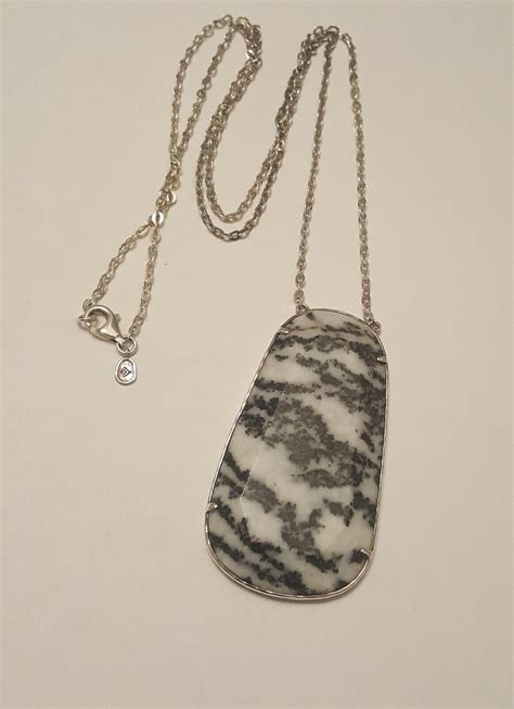 Silpada Sterling Silver Wild Thing Zebra Agate 30 Neacklace N2736 EBay