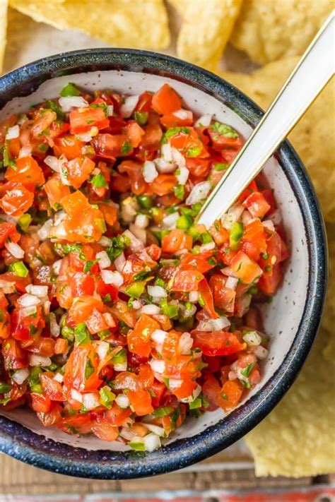 Homemade Pico De Gallo Recipe Salsa Fresca The Cookie Rookie