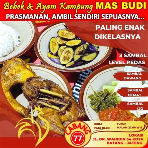 Rasanya Ngangenin Warung Makan Prasmanan Batang Pekalongan Mas Budi