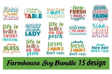 Farmhouse Svg Bundle Graphic By Lazy Craft Creative Fabrica