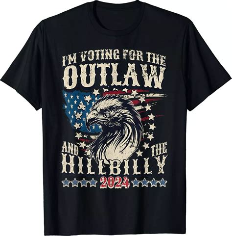 Im Voting For The Outlaw And The Hillbilly 2024 Us Flag Unisex T Shirt