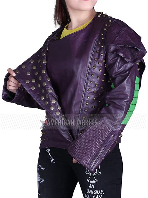 Descendants 2 Mal Purple Leather Jacket Just American Jackets