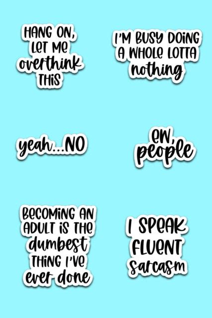 Sarcastic Planner Stickers Free Printable Digital Funny Planner Stickers