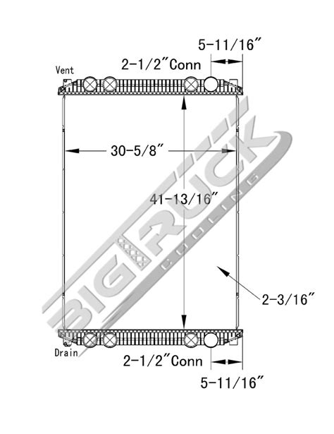 Big Truck Cooling Buy Now Freightliner Radiator P