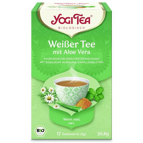 Yogi Tee Wei Er Tee Mit Aloe Vera Teebeutel Bio