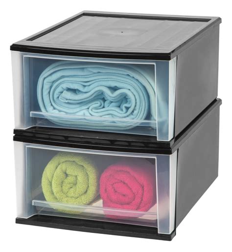 Clear Plastic Storage Drawers Stackable I Wouldnt Store Anything