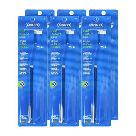 Oral B End Tuft Toothbrush 6 Pk Target Hard To Reach Areas Easily