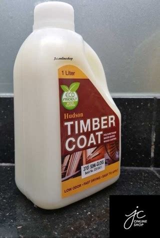 Hudson Timber Coat Polyurethane Water Based Wood Coating L Gloss Semi