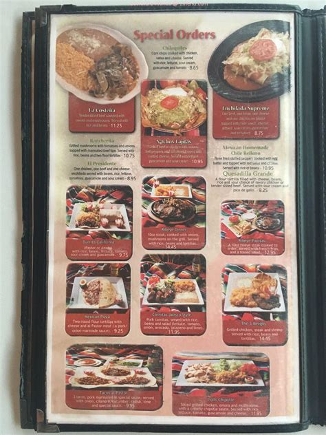 Menu At San Juan Restaurant Covington