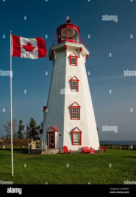 Panmure Head Lighthouse Panmure Island Prince Edward Island Can Stock