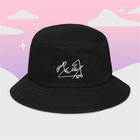 Bts V Kim Tae Hyung Signature Bucket Hat Lowkey Etsy