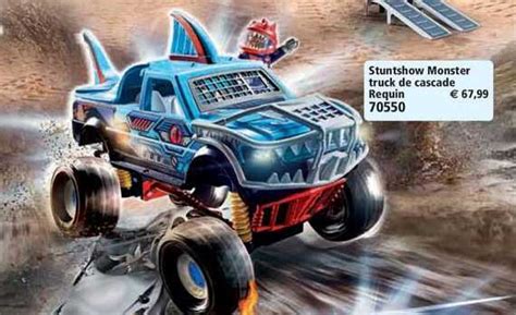 Promo Stuntshow Monster Truck De Cascade Requin Chez Playmobil