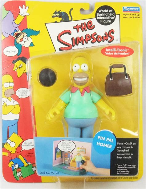 The Simpsons Playmates Pin Pal Homer Série 2