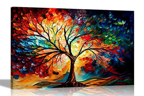 Abstract Oil Paintings Of Trees