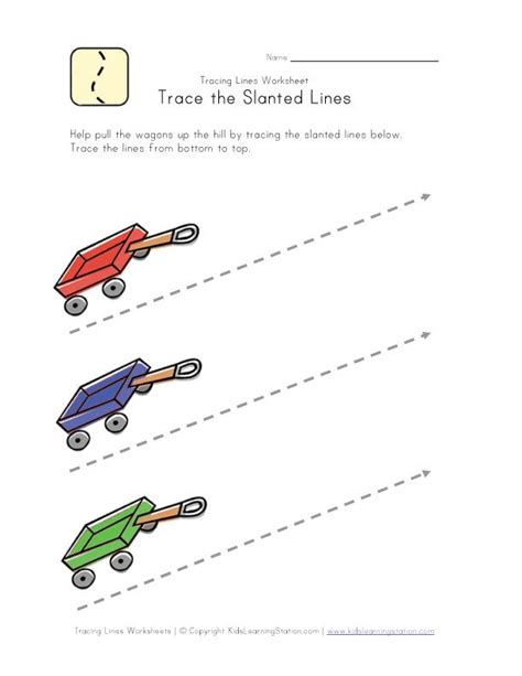 Diagonal Line Printable Worksheet Learning How To Read