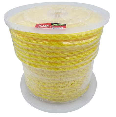 Baron Rope In Dia Ft L Polypropylene Yellow