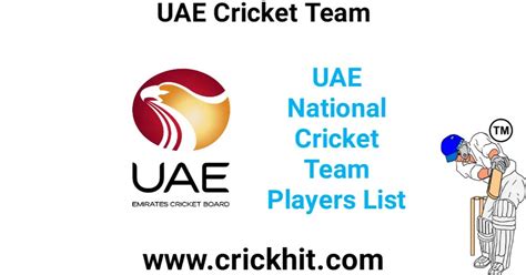 UAE National Cricket Team Players List 2023 | UAE Cricket Players ...