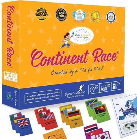 Continent Race Geography Learning Educational Game for Kids 7 Years and ...