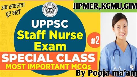 UPPSC Staff Nurse Exam 2023 KGMU UPPSC Exam Special 2 Most Important