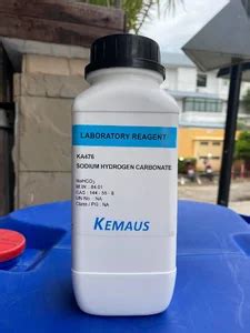 Sodium hydrogen carbonate 99 Lab grade 1 กโลกรม ขวด ยหอ KemAus