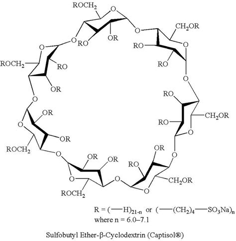 Captisol sulfobutyl ether β cyclodextrin sodium salt chemical