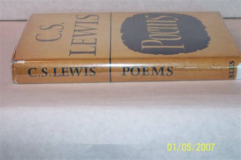 Poems By C S Lewis Very Good Hardcover Nd Edition