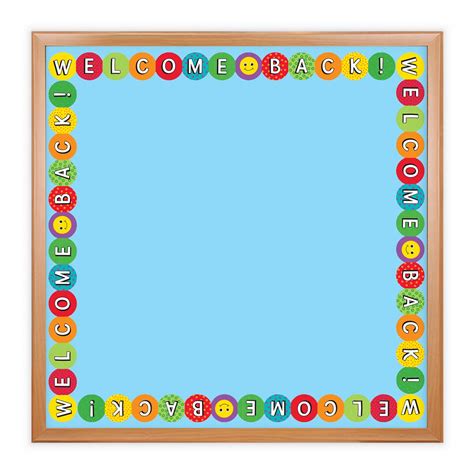 Hygloss Products Welcome Back Die-Cut Bulletin Board Border – Classroom ...