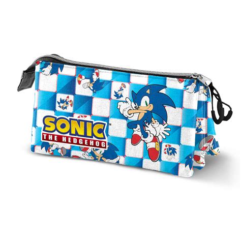 Estojo Sonic The Hedgehog Blue Lay Triplo Cm Livraria Z