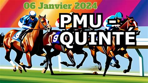 Pmu Analyse Pmu QuintÉ Lundi 06 Janvier 2024 À Vincennes