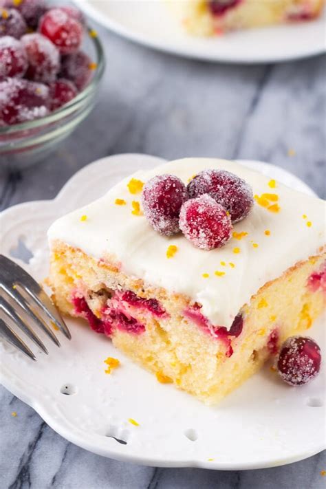 Cranberry Orange Cake With Cream Cheese Frosting Oh Sweet Basil