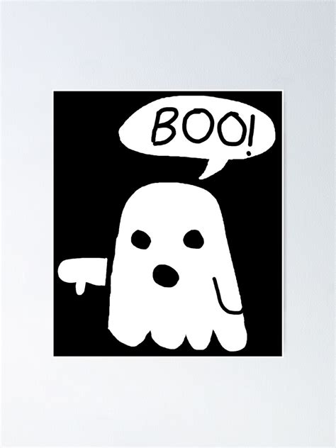 Boo Thumbs Down Poster By Overclock360 Redbubble