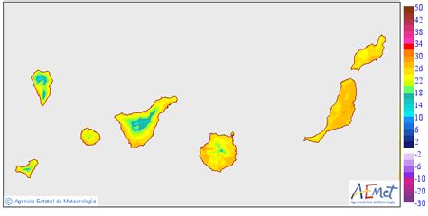 Aemet On Twitter Predicci N De Temperaturas M Ximas Y M Nimas Para