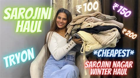 *Cheapest* Sarojini Nagar TRYON Haul | Sarojini Nagar WINTER Haul | Latest Collection | Haul ...