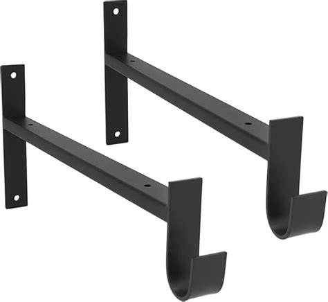 Amazon AddGrace Shelf Brackets With Hook Black Shelf Brackets