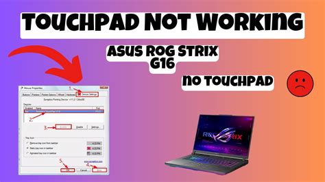 How To Fix In Asus Rog Strix G Touch Pad Not Working Youtube