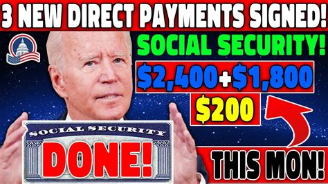 Biden Signed Direct Deposit Done Direct Payments