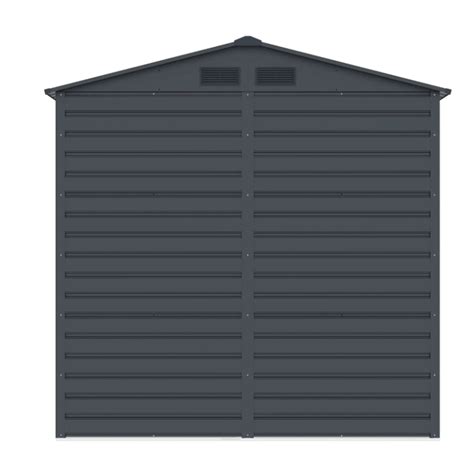 BillyOh Metal Garden Storage Shed Upton Apex Metal Shed 7x4 Grey Tool