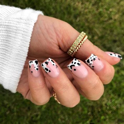 50 Cow Print Nails For A Fun Mani The Pink Brunette