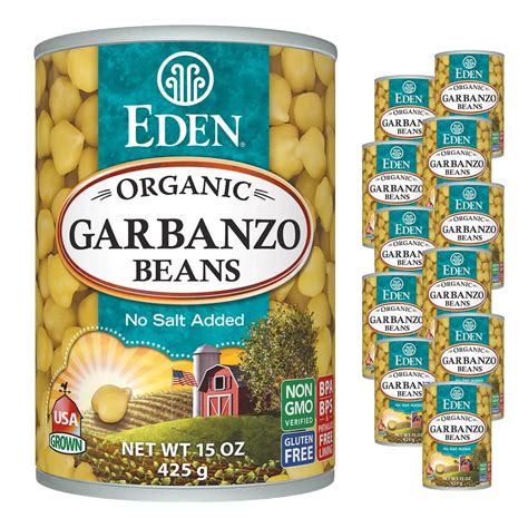 Eden Organic Garbanzo Beans 15 Oz Can 12 Pack Case MartDiscover