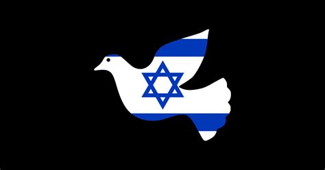 Israel Flag Peace Dove I Stand With Israel Sticker Teepublic