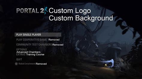 Main Menu Layout Image New Expirement Mod For Portal 2 Moddb