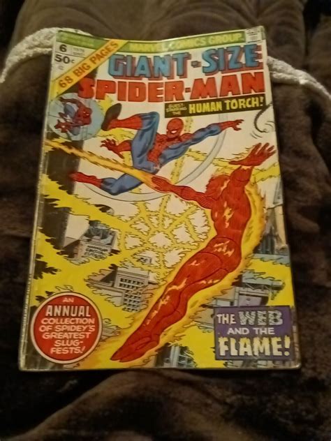 Giant Size Spider Man Marvel Comic Stan Lee Human Torch Bronze