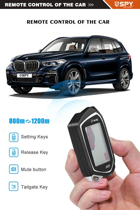 V Universal Remote Control Press Start Two Way Car Keys Alarm