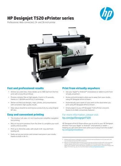 HP Designjet T520 EPrinter Series Hewlett Packard