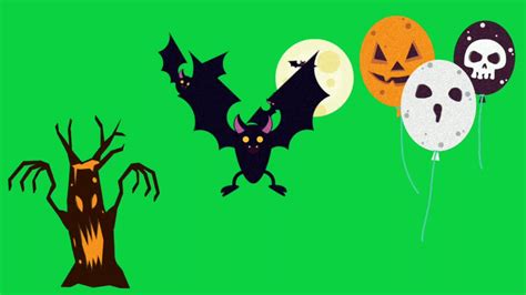 Happy halloween green screen 24551044 Stock Video at Vecteezy