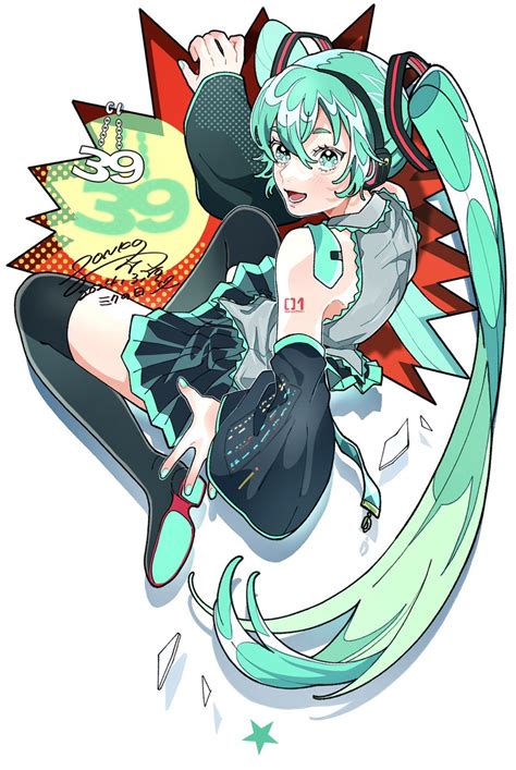 初音ミク 「いつもサンキューッ ミクの日 ミクの日2024 」𝐏𝐎𝐍𝐊𝐎 𝐈𝐥𝐥𝐮𝐬𝐭𝐫𝐚𝐭𝐨𝐫のイラスト